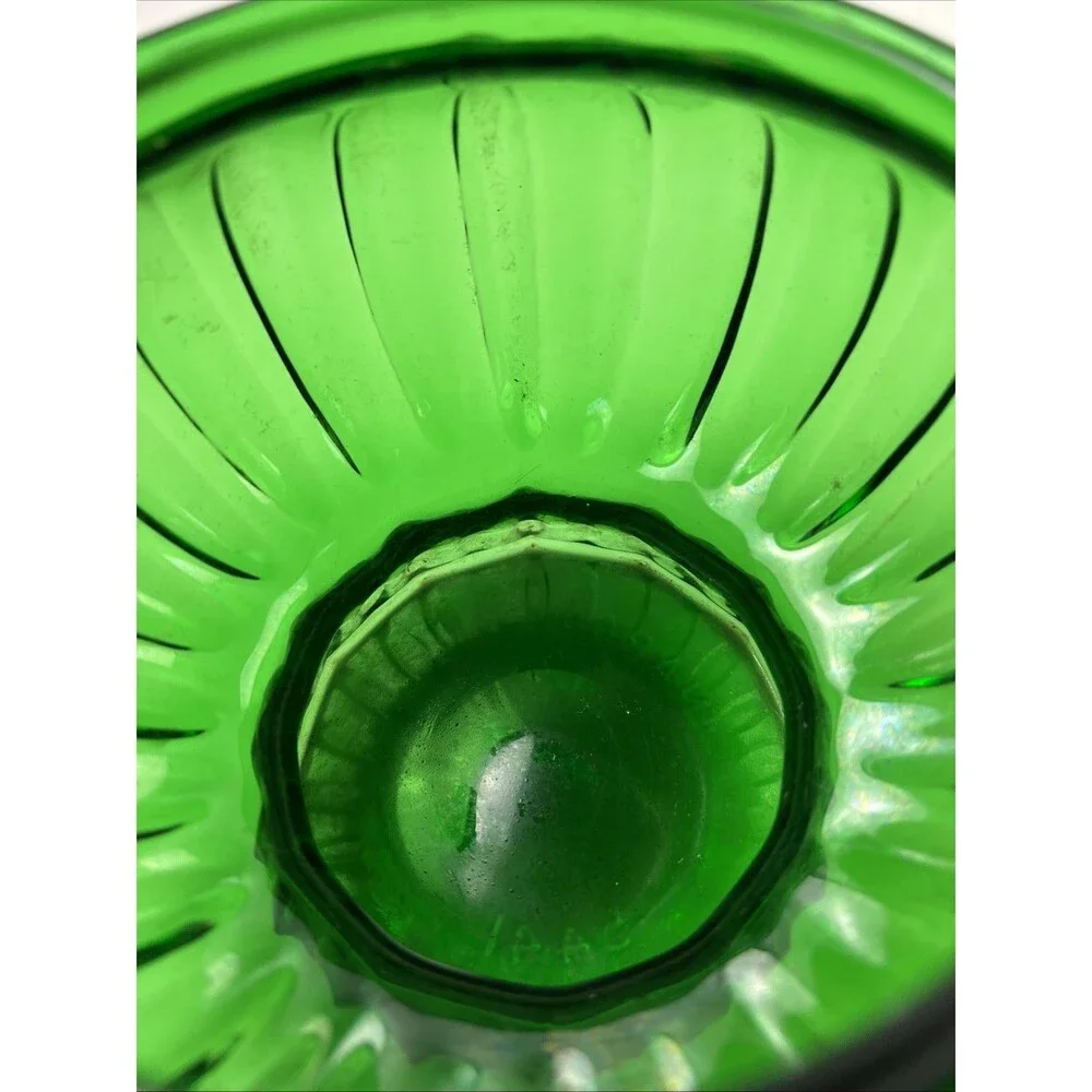 Vintage INARCO USA, #5441 Emerald Green Round Planter/Vase